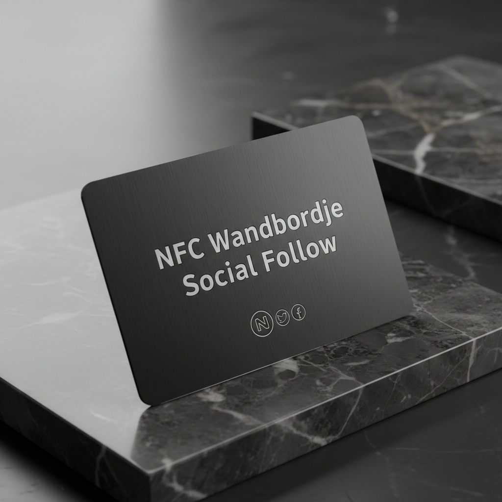 NFC Wandbordje Social Follow